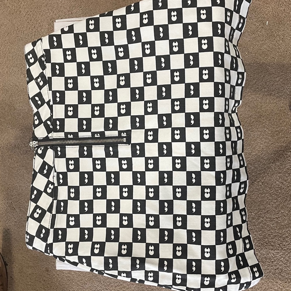 SOLD-Vans x Lazy Oaf Denim Skirt